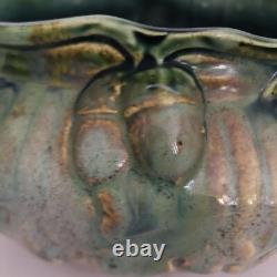 Vintage Belgium Thulin Studio Art Crafts Pottery Vase Acorn Drip Glaze 9088