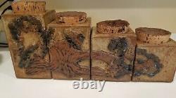 Vintage Bennett Welsh Signed Studio Art Pottery Canister Set