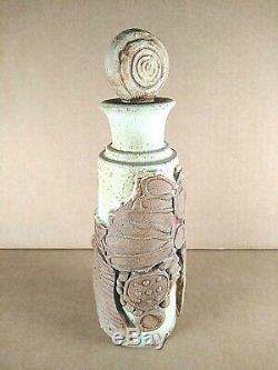 Vintage Bernard Rooke Studio Pottery Bottle / Decanter - Signed Rooke