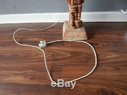Vintage Bernard Rooke Studio Pottery Totem Floor Lamp in Working Order 87cm Tall