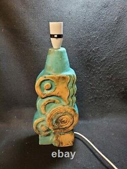 Vintage Bernard Rooke studio pottery lamp base signed