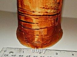 Vintage Bertil Vallien for Rorstrand Sweden Terra Brown Large 9 Ceramic Vase