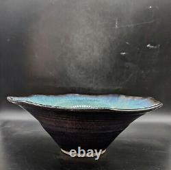 Vintage Bill Campbell Studio Art Pottery 11.5 Octagonal Centerpiece Bowl Signed