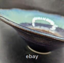 Vintage Bill Campbell Studio Art Pottery 11.5 Octagonal Centerpiece Bowl Signed