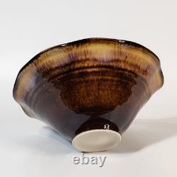 Vintage Bill Campbell Studio Pottery Handmade Drip Glaze Ceramic Bowls Set of 2