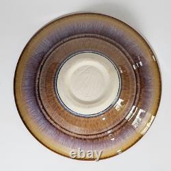 Vintage Bill Campbell Studio Pottery Handmade Drip Glaze Ceramic Bowls Set of 2