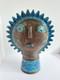 Vintage Bitossi Aldo Londi Rimini Blu Sun Figure Ceramic Sculpture Italy MCM