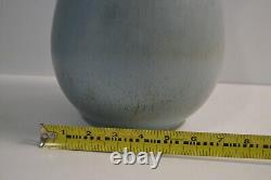 Vintage Blue Mountain Studio Pottery Vase Hand Painted Glazed LARGE 14 MCM Deco