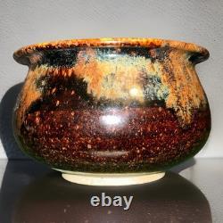 Vintage Boho Studio Pottery Stoneware Bowl 3x5.5