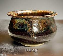Vintage Boho Studio Pottery Stoneware Bowl 3x5.5