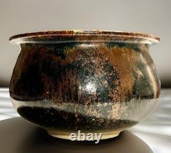 Vintage Boho Studio Pottery Stoneware Bowl 3x5.5