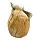 Vintage Botanical Leaf Studio Pottery Art Vase Signed Linnea