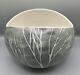 Vintage Brenda Andersen Design Studio Pottery Bowl Blue Gray Birch Trees Maine