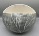 Vintage Brenda Andersen Design Studio Pottery Bowl Blue Gray Birch Trees Maine