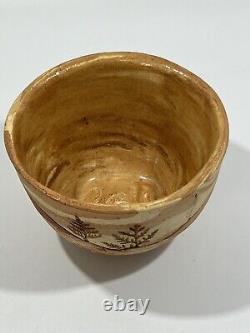 Vintage Brigitte Haag Studio Art Pottery Southwestern Bowl Handmade 3.5 Tall