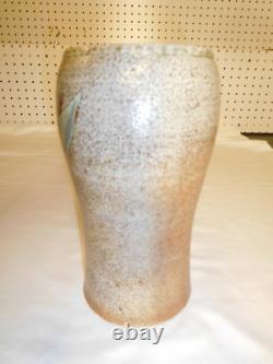 Vintage Brown/Green Glazed Studio Ceramic Art Pottery 8 inch Vase