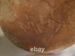 Vintage Brown/Green Glazed Studio Ceramic Art Pottery 8 inch Vase