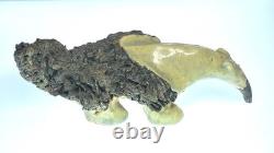 Vintage Brutalist Ceramic Sculpture Anteater Style Animal Form Studio Pottery Or