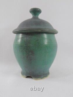 Vintage CHRIS POWELL Art Pottery Lidded Jar Signed Dated 1996