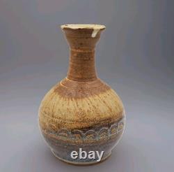 Vintage CURTIS'81 Art Pottery Stoneware Vase Signed