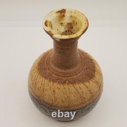 Vintage CURTIS'81 Art Pottery Stoneware Vase Signed