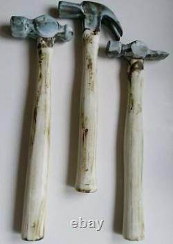 Vintage Carn Pottery Cornwall Early Set Hammers (3) Carn History Rare Display