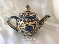 Vintage Ceramic Armenian Pottery Teapot, Jerusalem, Balian Studio