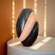 Vintage (Ceramic Vase) Modernist Black & Pink Mid-Century Studio Pottery Decor
