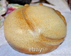 Vintage Ceramics Sleep Cat Art Studio Pottery Cat Sculpture- Signed 7.5