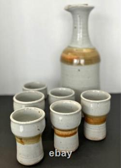 Vintage Charles Halling Studio Pottery Serving Set 7 Pieces. 1970s-1980s