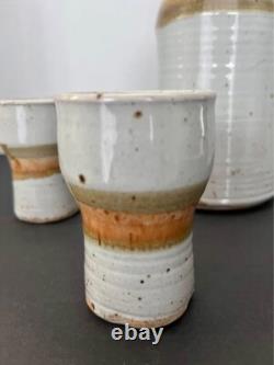 Vintage Charles Halling Studio Pottery Serving Set 7 Pieces. 1970s-1980s