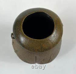 Vintage Chuck Solberg Studio Pottery Wood Fired Sgraffito Vase