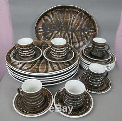 Vintage Cinque Ports Studio Pottery The Monastery Rye DINNER SERVICE SET. Plates