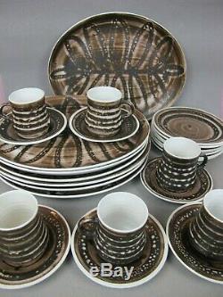 Vintage Cinque Ports Studio Pottery The Monastery Rye DINNER SERVICE SET. Plates