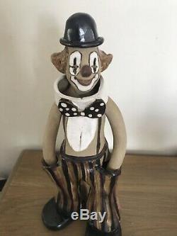 Vintage Clown Handmade By Elizabeth Haslam 1970's