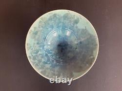 Vintage Crystalline Studio Pottery Bowl Dish Signed