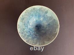 Vintage Crystalline Studio Pottery Bowl Dish Signed