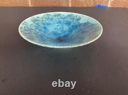 Vintage Crystalline Studio Pottery Bowl Dish Signed