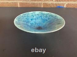 Vintage Crystalline Studio Pottery Bowl Dish Signed