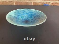 Vintage Crystalline Studio Pottery Bowl Dish Signed
