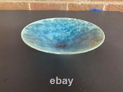 Vintage Crystalline Studio Pottery Bowl Dish Signed