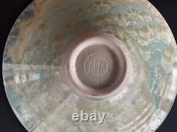 Vintage Crystalline Studio Pottery Bowl Dish Signed