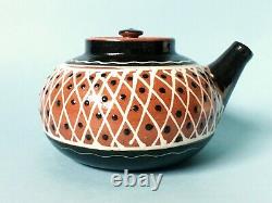 Vintage Danish MID Century Hak Studio Pottery Herman A. Kahler Marked Teapot