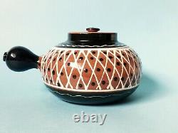 Vintage Danish MID Century Hak Studio Pottery Herman A. Kahler Marked Teapot