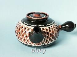 Vintage Danish MID Century Hak Studio Pottery Herman A. Kahler Marked Teapot