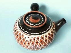 Vintage Danish MID Century Hak Studio Pottery Herman A. Kahler Marked Teapot