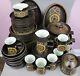 Vintage Denby studio pottery Arabasque DINNER SERVICE / SET. Plates cups bowls