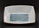Vintage Denis Vibert Pine Tree Kiln Maine Art Studio Pottery Fish Tray Dish