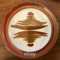 Vintage Dennis Kirchmann Studio Pottery Plate Signed Stoneware 10.25