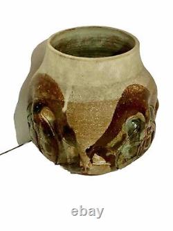 Vintage Depot Creek Studio Stoneware Art Pottery Vase MCM Design